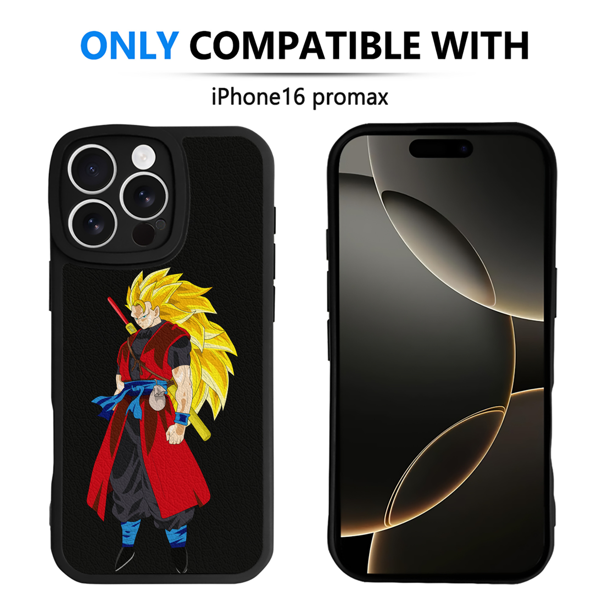（画像用） ドラゴンボール トランクス（Torankusu）DRAGON BALL Trunks 【iPhone 16シリーズ対応】シリコンスマホケース（レザー調） 材質：シリコン